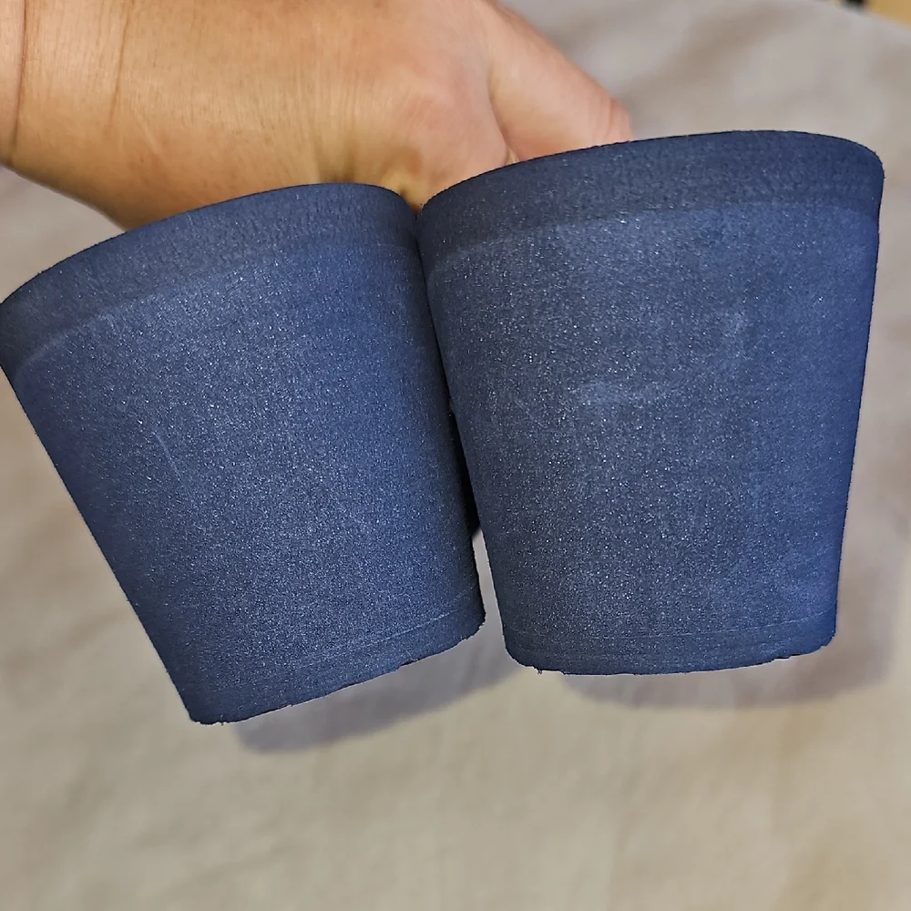 Yellow Box Navy Wedges with Shimmer Accents - Picture 10 of 11